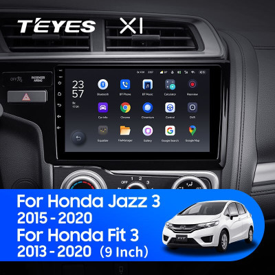 Штатная магнитола TEYES X1 9.0" 2 Gb для Honda Jazz 2013-2020 A