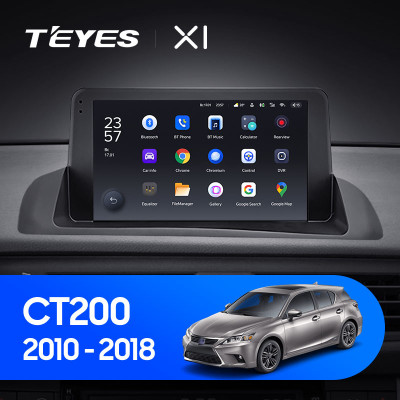 Штатная магнитола TEYES X1 9.0" 2 Gb для Lexus CT 2010-2018