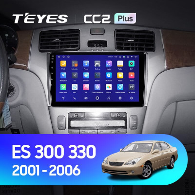 Штатная магнитола TEYES CC2 Plus 9.0" 6 Gb для Lexus ES 2001-2006 B