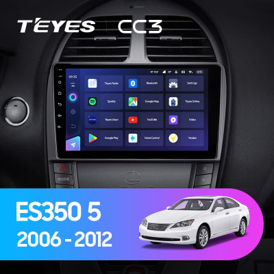 Штатная магнитола TEYES CC3 9.0" 4 Gb для Lexus ES 2006-2012 B