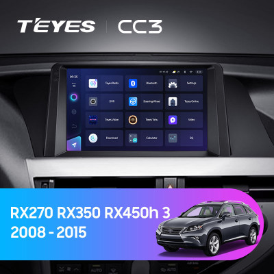 Штатная магнитола TEYES CC3 9.0" 4 Gb для Lexus RX 2008-2015 B