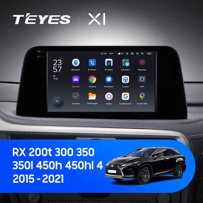 Штатная магнитола TEYES X1 10.2" 2 Gb для Lexus RX 2015-2021