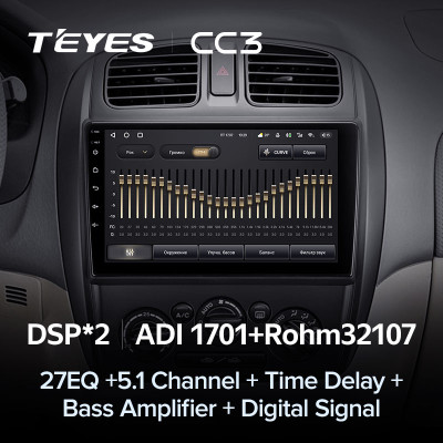 Штатная магнитола TEYES CC3 9.0" 4 Gb для Mazda 323 2000-2003 B