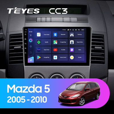Штатная магнитола TEYES CC3 9.0" 3 Gb для Mazda 5 2005-2010