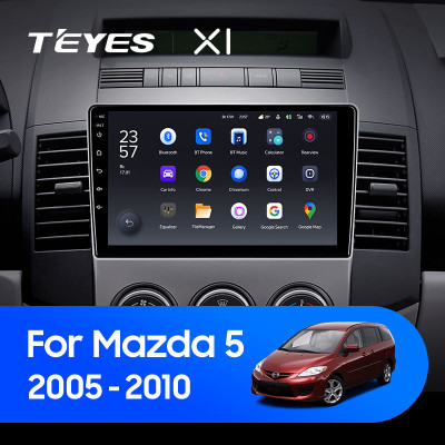 Штатная магнитола TEYES X1 9.0" 2 Gb для Mazda 5 2005-2010
