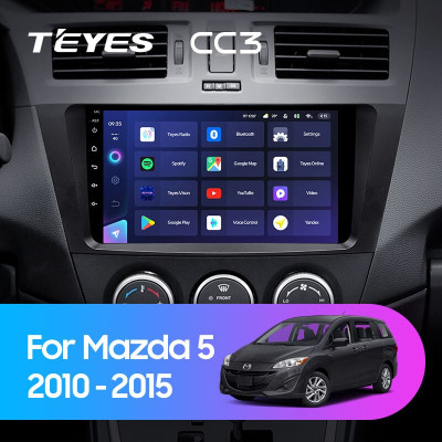 Штатная магнитола TEYES CC3 9.0" 4 Gb для Mazda 5 2010-2015