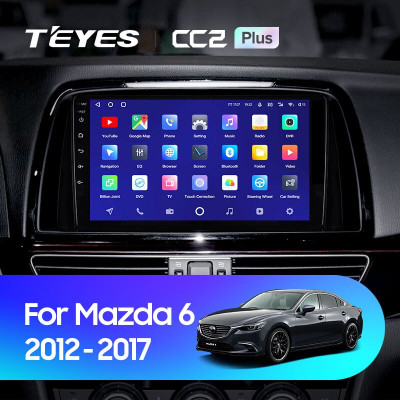 Штатная магнитола TEYES CC2 Plus 9.0" 6 Gb для Mazda Atenza 2012-2017 A