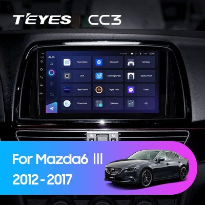 Штатная магнитола TEYES CC3 9.0" 4 Gb для Mazda Atenza 2012-2017 A