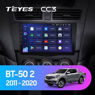 Штатная магнитола TEYES CC3 9.0" 4 Gb для Mazda BT-50 2011-2020