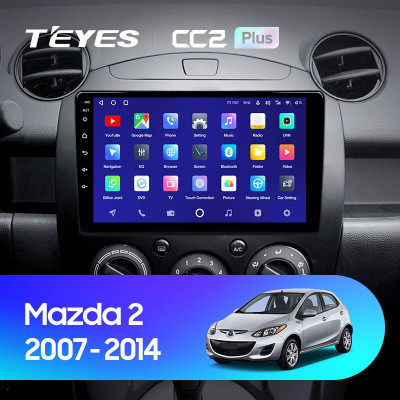 Штатная магнитола TEYES CC2 Plus 9.0" 3 Gb для Mazda Demio 2007-2014