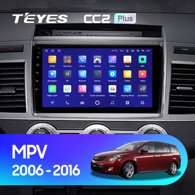 Штатная магнитола TEYES CC2 Plus 9.0" 3 Gb для Mazda MPV 2006-2016