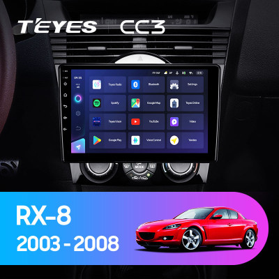 Штатная магнитола TEYES CC3 9.0" 6 Gb для Mazda RX-8 2003-2008 A