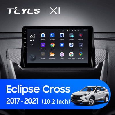 Штатная магнитола TEYES X1 10.2" 2 Gb для Mitsubishi Eclipse Cross 2017-2021 B