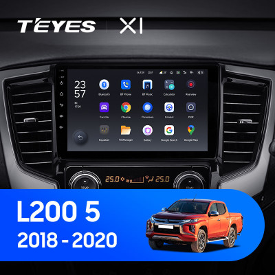 Штатная магнитола TEYES X1 9.0" 2 Gb для Mitsubishi L200 2018-2020