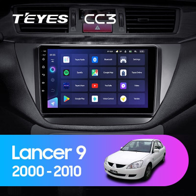 Штатная магнитола TEYES CC3 9.0" 3 Gb для Mitsubishi Lancer 2000-2010 B
