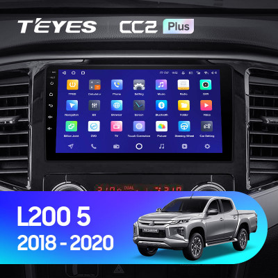 Штатная магнитола TEYES CC2 Plus 10.2" 4 Gb для Mitsubishi Pajero Sport 2019-2021