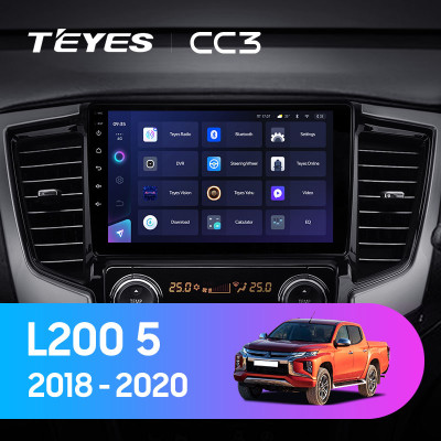 Штатная магнитола TEYES CC3 10.2" 3 Gb для Mitsubishi Pajero Sport 2019-2021