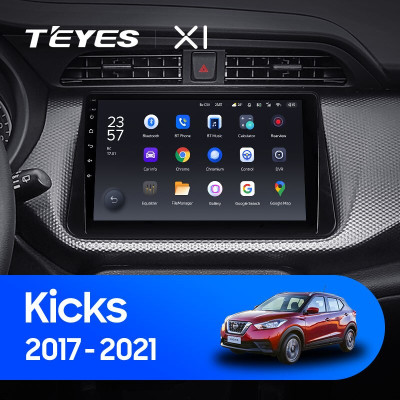 Штатная магнитола TEYES X1 10.2" 2 Gb для Nissan Kicks 2017-2021