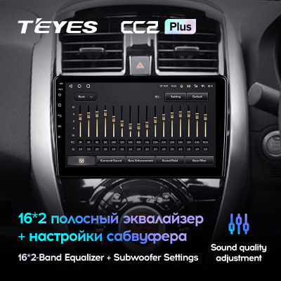 Штатная магнитола TEYES CC2 Plus 10.2" 4 Gb для Nissan Latio 2014-2016