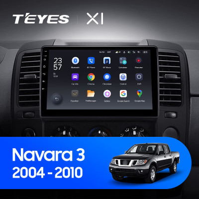 Штатная магнитола TEYES X1 9.0" 2 Gb для Nissan Navara 2004-2010 B