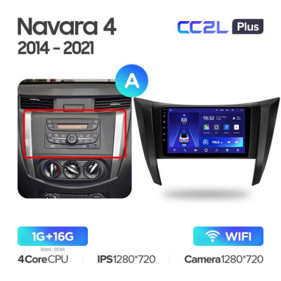 Штатная магнитола TEYES CC2 Plus 9.0" 3 Gb для Nissan Navara 2014-2021 B