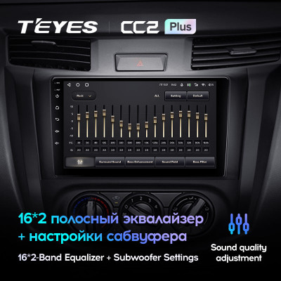 Штатная магнитола TEYES CC2 Plus 9.0" 6 Gb для Nissan Navara 2014-2021 A