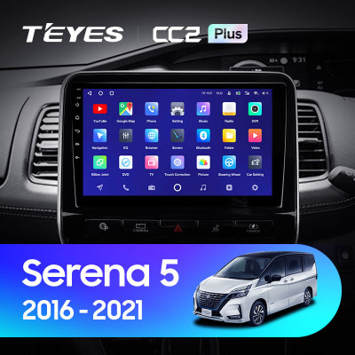 Штатная магнитола TEYES CC2 Plus 10.2" 6 Gb для Nissan Serena 2016-2021 A