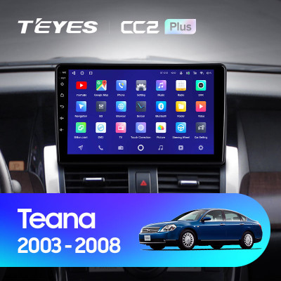 Штатная магнитола TEYES CC2 Plus 9.0" 4 Gb для Nissan Teana 2003-2008 A