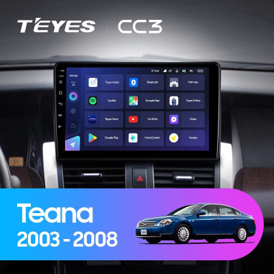 Штатная магнитола TEYES CC3 9.0" 6 Gb для Nissan Teana 2003-2008 A