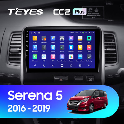 Штатная магнитола TEYES CC2 Plus 9.0" 6 Gb для Nissan Tiida 2016-2019 B