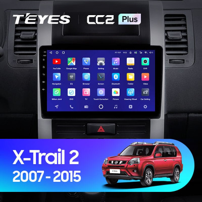 Штатная магнитола TEYES CC2 Plus 10.2" 6 Gb для Nissan X-Trail 2007-2015