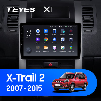 Штатная магнитола TEYES X1 10.2" 2 Gb для Nissan X-Trail 2007-2015