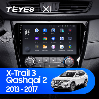 Штатная магнитола TEYES X1 10.2" 2 Gb для Nissan X-Trail 2013-2017 C