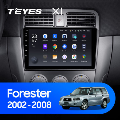 Штатная магнитола TEYES X1 9.0" 2 Gb для Subaru Forester 2002-2008