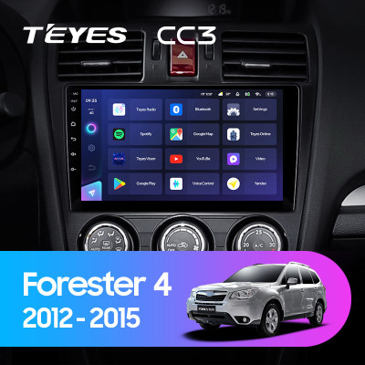 Штатная магнитола TEYES CC3 9.0" 4 Gb для Subaru Forester 2012-2015 A