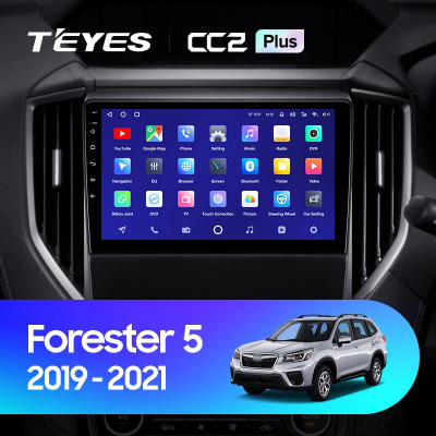 Штатная магнитола TEYES CC2 Plus 9.0" 3 Gb для Subaru Forester 2018-2021