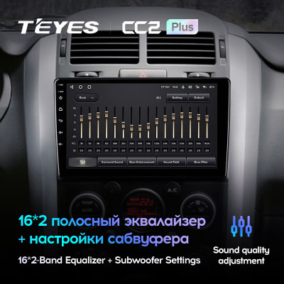 Магнитола CC2 Plus 3 Gb 9.0" для Suzuki Grand Vitara 3 【0 Din】 2005-2015 [B]