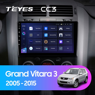 Штатная магнитола TEYES CC3 9.0" 6 Gb для Suzuki Grand Vitara 2005-2015 B