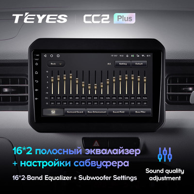 Штатная магнитола TEYES CC2 Plus 9.0" 3 Gb для Suzuki Ignis 2016-2020 A