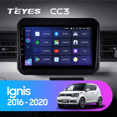 Штатная магнитола TEYES CC3 9.0" 3 Gb для Suzuki Ignis 2016-2020 A