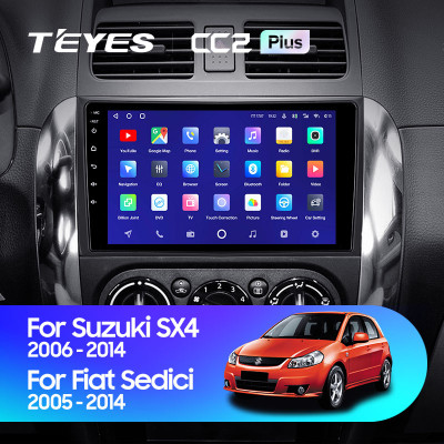 Штатная магнитола TEYES CC2 Plus 9.0" 4 Gb для Suzuki SX4 2006-2014