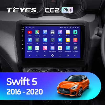 Штатная магнитола TEYES CC2 Plus 9.0" 3 Gb для Suzuki Swift 2016-2020