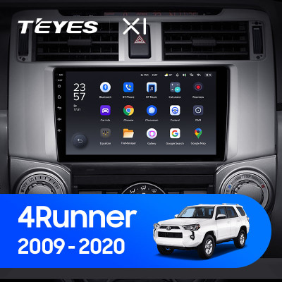 Штатная магнитола TEYES X1 9.0" 2 Gb для Toyota 4Runner 2009-2020