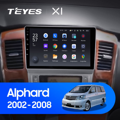 Штатная магнитола TEYES X1 9.0" 2 Gb для Toyota Alphard 2002-2005 A