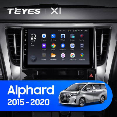 Штатная магнитола TEYES X1 10.2" 2 Gb для Toyota Alphard 2015-2020