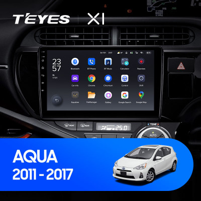 Штатная магнитола TEYES X1 9.0" 2 Gb для Toyota Aqua 2011-2017
