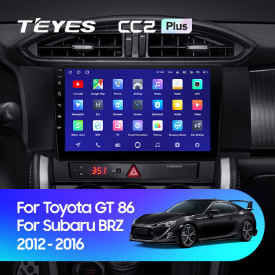 Штатная магнитола TEYES CC2 Plus 9.0" 3 Gb для Toyota BRZ 2012-2016