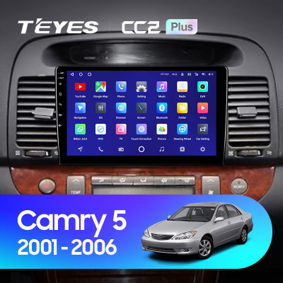 Штатная магнитола TEYES CC2 Plus 9.0" 4 Gb для Toyota Camry 1997-2002