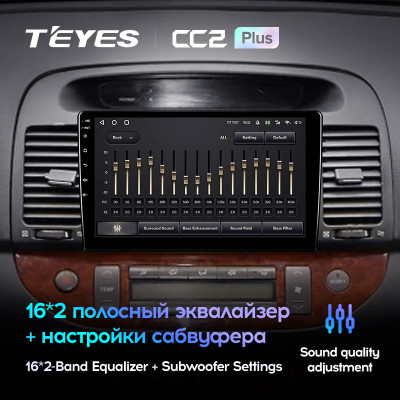 Штатная магнитола TEYES CC2 Plus 9.0" 6 Gb для Toyota Camry 1997-2002