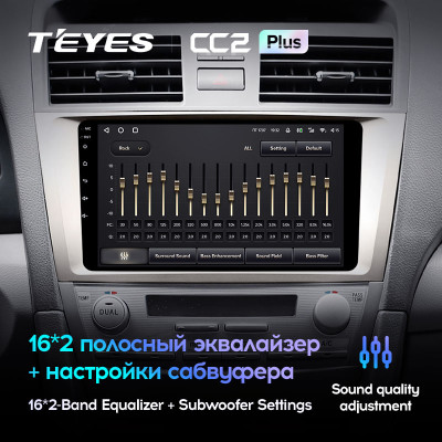 Штатная магнитола TEYES CC2 Plus 9.0" 4 Gb для Toyota Camry 2006-2011 A